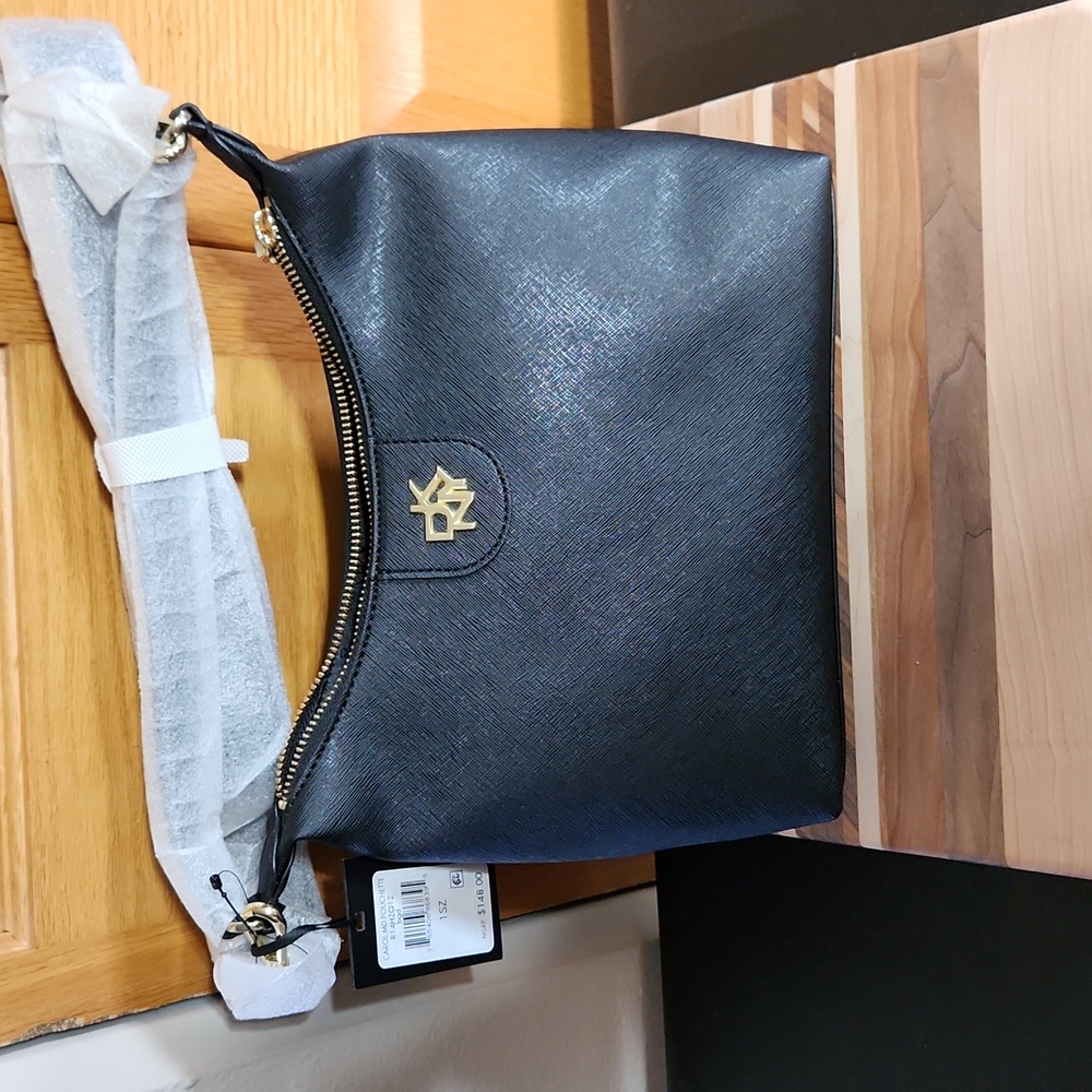 DKNY Black Leather Crossbody